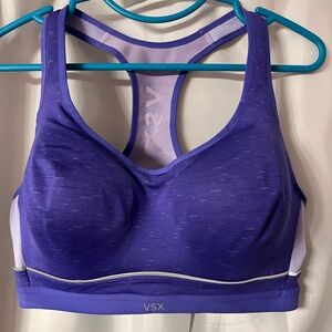 Victoria’s Secret purple sports bra. 38D